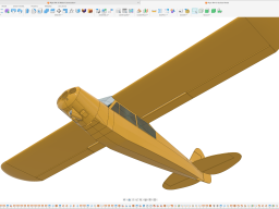 Piper PA-18 Model CAD Snapshots